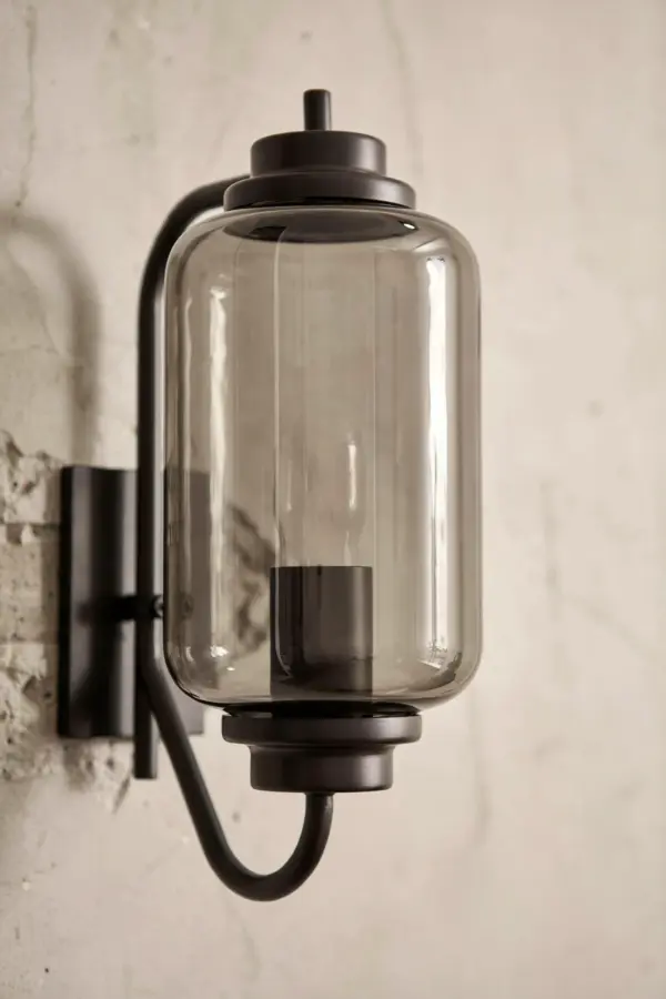 Scallop Milk Glass Sconce | Elegant Powder Room Wall Lighting | Bathroom Vanity Ideas