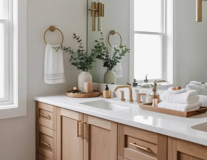 Modern Minimalist Bathroom Vanity Mistake: Don't Overcrowd Your Countertop