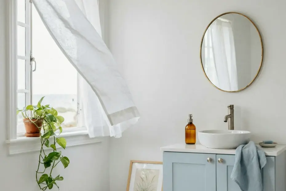 Unique Brass Bridge Faucet with Resin Studs | Handmade Powder Room Faucet from Etsy