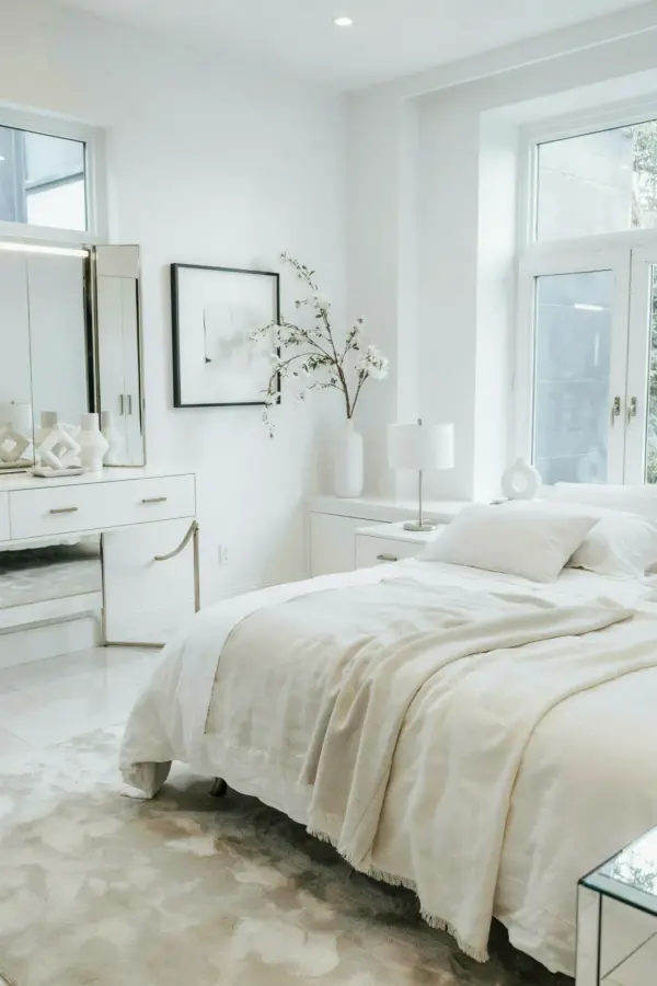 Modern Bathroom Vanity Styled with Candlelight & Natural Tones | Cozy Decor Ideas