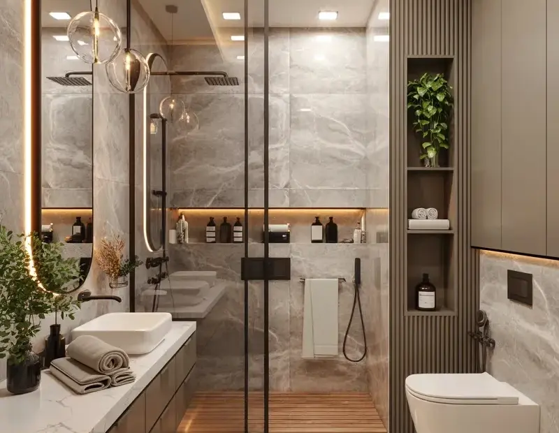 Budget Bathroom Ideas: How to Get This Expensive Marble Look for Less